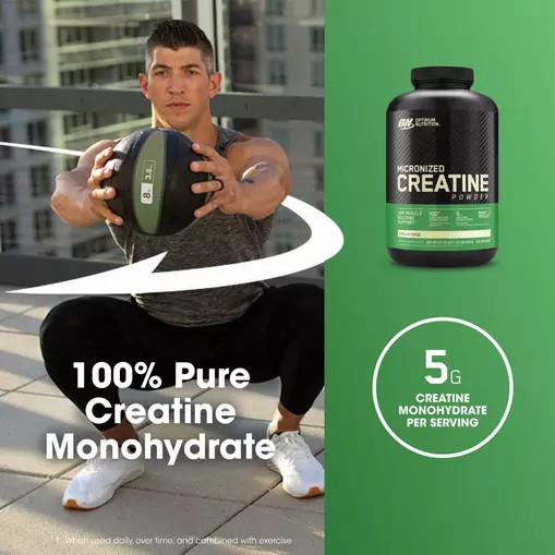 Optimum Nutrition Micronized Creatine Powder Unflavored 1.32 lb (120 Servings) Portugal | GTBEHM154