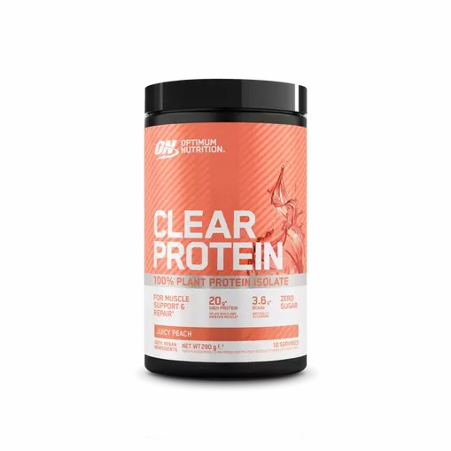 Optimum Nutrition ON Clear Protein 100% Plant Protein Isolate Juicy Peach 280 grams (10 Servings) Portugal | HDYGTX539