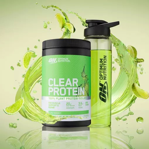 Optimum Nutrition ON Clear Protein 100% Plant Protein Isolate Lime Sorbet 280 grams (10 Servings) Portugal | OQAWSH659